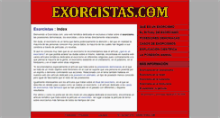 Desktop Screenshot of exorcistas.com