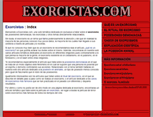 Tablet Screenshot of exorcistas.com